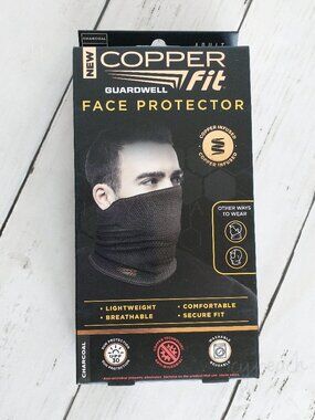 Copper Fit Guardwell Neck Gaiter UPF30 Unisex OS New Face Protector Breathable